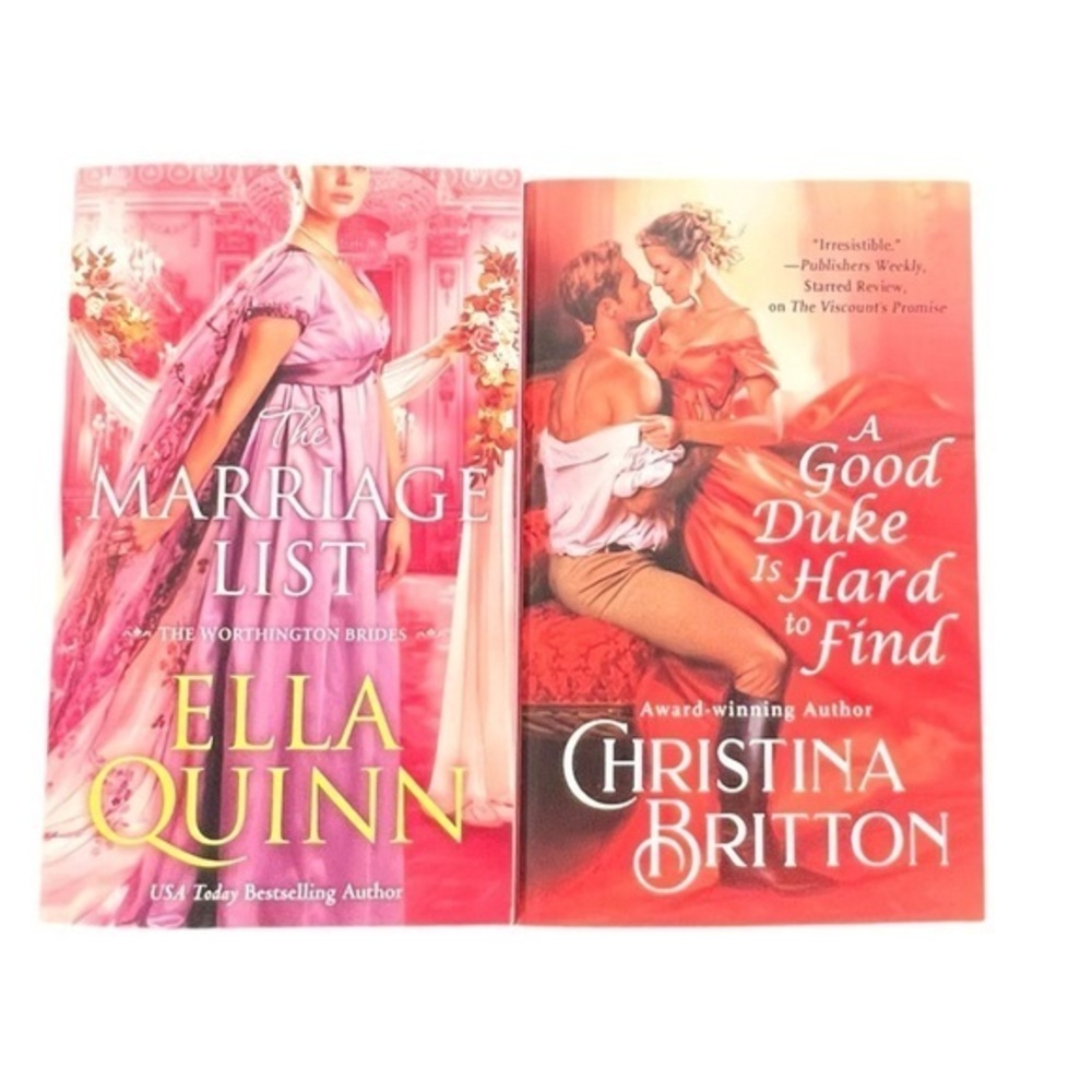 Bundle 2 Regency Romance Books: The Marriage List / A Good Duke Is Hard To Find